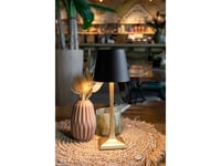 Securit® Led Bordlampe Roma, Ledningsfri Og Genopladelig, Gylden/Sort