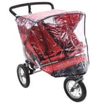 Out n About double Nipper 360 Raincover in clear