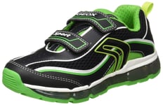 Geox J Android BOY C Shoes, Black/Green, 7.5 UK Child