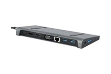 Cablexpert A-CM-COMBO9-02 - dockingstation - USB-C 3.1 - VGA, HDMI - 1GbE