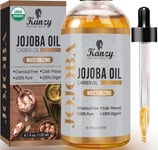 Kanzy Jojoba Oil Organic Cold Pressed Pure Unrefined Hexane Free Carrier Oil