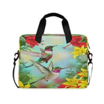 Computer Carrying Case for Adult Kids Laptop Bag Hummingbird Computer Bags 13-15.6 inch Laptop Sleeve Case Laptop Shoulder Bag Laptop Carrying Bag with Strap Handle