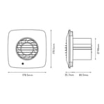Xpelair DX100 100mm Simply Silent Extractor Fan Timer