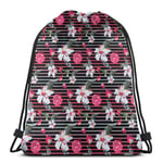 EU Exotic Flavor Of Fruits And Flowers Drawstring Backpack Gym Sack Cinch Bag String Bag Parent