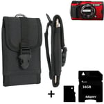 Belt Bag for Olympus TOUGH TG-6 Holster Outdoor Pouch Beltbag + 16GB Memory