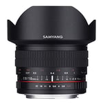 Samyang SAM10NIKON_AE Objectif pour Appareil photo reflex numérique Nikon f/2,8 ED AS NCS CS 10 mm Noir