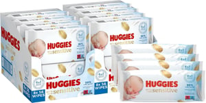Huggies Extra Care Sensitive Wipes 20 Packs- Fragrance Free Wipes 99% Pure Water