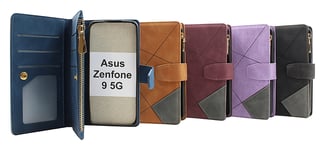 billigamobilskydd.se XL Standcase Lyxfodral Asus Zenfone 9 5G (Svart) 44593
