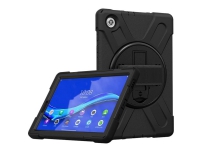 eSTUFF - Baksidesskydd för surfplatta - silikon, polykarbonat - svart - 10.3 - för Lenovo Smart Tab M10 FHD Plus (2nd Gen) with Google Assistant