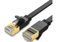 UGREEN NW106 Ethernet RJ45 platt kabel, Cat.7, STP, 10m (svart)