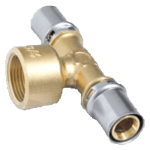Valsir Pexal Alupex-koppling press T-rör invändig 20 mm x R20