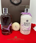 MOLTON BROWN Honeysuckle White Tea Bath Gel Body Lotion Soap Cotton Gift Set Bag