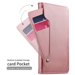Plånboksfodral Spegel iPhone 7 Rose gold