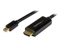 Startech.Com 2 M Mini Displayport Till Hdmi-Kabel - 4K 30 Hz Video - Mdp Till Hdmi-Kabeladapter - Mini Dp Eller Thunderbolt 1/2 Mac/Pc Till Hdmi-Skärm/Monitor - Mdp Till Hdmi Konverterarkabel - Adapterkabel - Mini Displayport Hane Till Hdmi Hane - 2