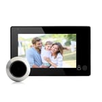 Kafuty 4.3 inch TFT Color LCD Smart Digital Door Peephole Viewer, 0.3 Mega Pixels 110°Wide Angle HD Security Camera Monitor, Support FIFO Function, Easy Installation (black)
