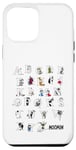 Coque pour iPhone 13 Pro Max Moomin Alphabet couleur