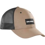 Salomon Trucker Unisex Curved Cap, Bold Style, Vesatile Wear, and Breathable Comfort, Brown, M/L