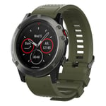 26mm Garmin Fenix 5X / 5X Plus / Fenix 3 / 3 HR silicone watch band - Army Green