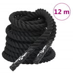 Battle rope svart 12 m 9 kg polyester