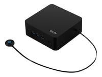 Msi Cubi Nuc 1M 012Beu - Barebone - Mini-Pc Fcbga1744-Uttag - 1 X Core 7 150U / Upp Till 5.4 Ghz - Ram 0 Gb - Intel Graphics - Bluetooth 5.3, Ieee 802.11Ax (Wi-Fi 6E), Gigabit Ethernet, 2.5 Gigabit Ethernet - Svart