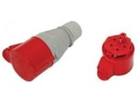 Tarel Fast Isolerat Uttag 16A 400V 4P Ip44 Skruvplintar 124 (Ex-Tgn-124)