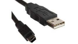 High Grade - USB Cable for Canon Ixus 950 IS Digital Camera Data Cable Black