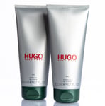 2x Hugo Boss Shower Gel for Men, Hugo MAN, Body Wash For Men, Luxury Soap 200 ml