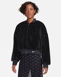 Nike Sportswear Women's Reversible Faux-Fur Bomber (Plus Size)