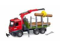 Bruder Mercedes Benz Arocs truck with a crane for transporting wood + 3 logs