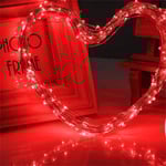1M 2M 3M 5M LED-slingor för bröllopsfest Juldekoration Fairy Lights Trädgård utomhus vattentät kransljuskedja Red 1M 10Leds
