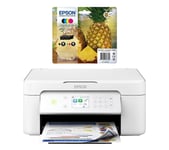Epson Expression Home XP-4205 All-in-One Wireless Inkjet Printer & Full Set of Ink Cartridges Bundle, White