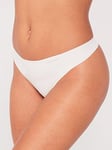 Calvin Klein Invisibles Microthong, White, Size L, Women