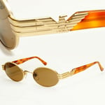 Emporio Armani 1997 Vintage Sunglasses Mens Womens Womens Gold Eagle 054 904