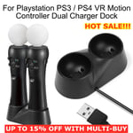 Dual Charger Dock for PS3/ PS4 VR Motion Controller Playstation Move Controller/