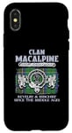 iPhone X/XS Clan MacAlpine Scottish MacAlpine surname Case