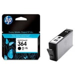 HP 364 black ink cartridge, blistered