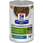 Hill's Prescription Diet Dog Metabolic + Mobility Care Tuna & Vegetables Stew Can - Wet Dog Food 354 g x 12