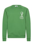 Tournament Sweatshirt Tops Sweat-shirts & Hoodies Sweat-shirts Green Les Deux