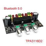 2*50W + 100W Bluetooth 5.0 double TPA3116D2 puissance Subwoofer amplificateur carte 2.1 canaux TPA3116 Audio stéréo égaliseur AUX Amp