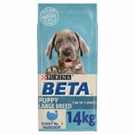 Beta Purina Puppy Large Breed Dry Dog Food Turkey Natural Nutrition Puppies 14kg