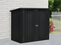 Redskapsbod Trädgårdsskjul/metallskåp 1,47x0,86x1,34m ProShed®, Antracit