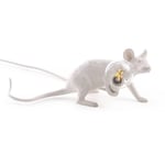 Seletti Mouse Lamp Lop lying down bordslampa USB vit