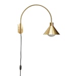 Hübsch - Pipe Vegglampe Brass