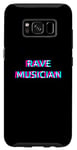 Coque pour Galaxy S8 Rave Musician Techno EDM Music Maker Festival Composer Raver