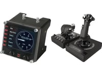 Joystick Logitech G Saitek Pro Flight Instrument Panel (945-000008) + G X56 Hotas (945-000059)