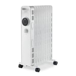 Igenix IG2620 2000w Oil Filled Radiator with Overheat Protection White