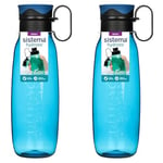 Sistema Traverse Water Bottle | 650 ml | Recyclable with TerraCycle® | BPA-Free (Pack of 2)