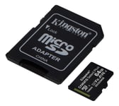 Kingston 64GB micSDXC Canvas Select Plus 100R A1 C10 3-pack + 1 ADP