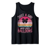 Just A Girl Who Loves Balloons, Vintage Balloons Girls Kids Tank Top