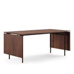 House of Finn Juhl - Nyhavn Dining Table, With Extensions, Top: Walnut, Base: Black Steel